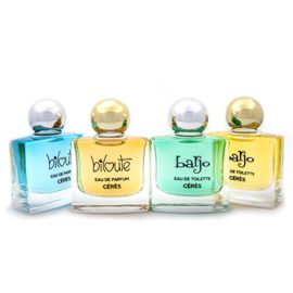 Quatre-miniatures-10ml-Eau-de-parfum-Biloute-pour-Elle-pour-Lui-Eau-de-toilette-Barjo-pour-Elle-pour-Lui-0