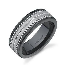 Revoni-Bague-Homme-Alliance-Tungstne-Noir-Cramique-0