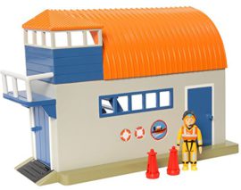 Sam-Le-Pompier-Playset-Le-Hangar–Bateau-Btiment-et-Figurine-Import-UK-0