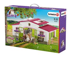 Schleich-423440-Centre-questre-avec-cavalire-Chevaux-et-accessoires-0