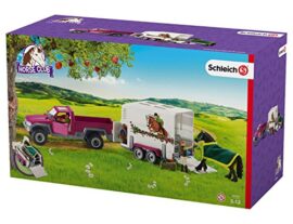 Schleich-423460-Pick-up-avec-remorque-pour-cheval-0