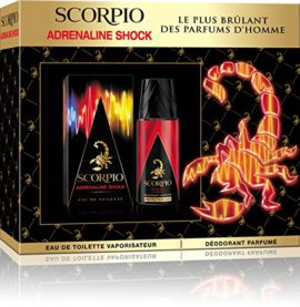 Scorpio Adrenaline Shock Coffret pour Homme Eau de Toilette 75 ml + Déodorant Atomiseur 150 ml Scorpio Adrenaline Shock Coffret pour Homme Eau de Toilette 75 ml + Déodorant Atomiseur 150 ml