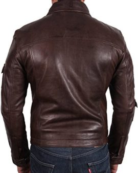 Veste classique style motard pour homme en cuir véritable marron veste de moto en cuir à moteur slim fit coat outwear small – 5XL Veste classique style motard pour homme en cuir véritable marron veste de moto en cuir à moteur slim fit coat outwear small – 5XL 5