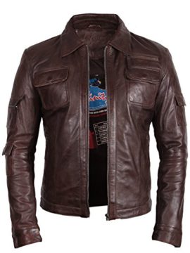 Veste classique style motard pour homme en cuir véritable marron veste de moto en cuir à moteur slim fit coat outwear small – 5XL Veste classique style motard pour homme en cuir véritable marron veste de moto en cuir à moteur slim fit coat outwear small – 5XL