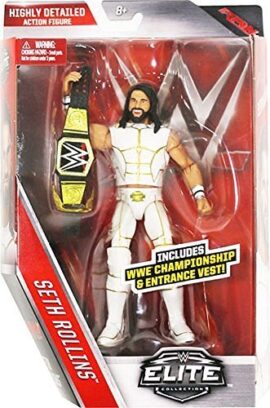 WWE Elite Série 45 Figurine D’Action – Blanc Tenue Seth Rollins W/ WWE Ceinture Champion Accessoire WWE Elite Série 45 Figurine D’Action – Blanc Tenue Seth Rollins W/ WWE Ceinture Champion Accessoire