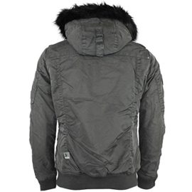 khujo-Blouson-Parka-Uni-Col-Mao-Manches-Longues-Homme-0-0