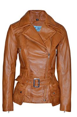 2812-FMININ-chers-TAN-Vintage-lavs-Biker-Style-Designer-vritable-veste-en-cuir-0