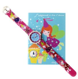 Baby-Watch-Coffret-Ferique-Montre-Fille-Montre-Pdagogique-4-7-ans-Cadran-Bleu-Bracelet-Plastique-Multicolore-0-1