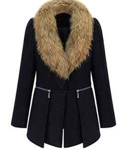 Brinny Femme Long Parka en Laine Amovible Col de Fourrure Épaisse Warm Manteau d’hiver Grand Taille Noir Taille: XL/2XL/3XL/4XL/5XL/6XL Brinny Femme Long Parka en Laine Amovible Col de Fourrure Épaisse Warm Manteau d’hiver Grand Taille Noir Taille: XL/2XL/3XL/4XL/5XL/6XL