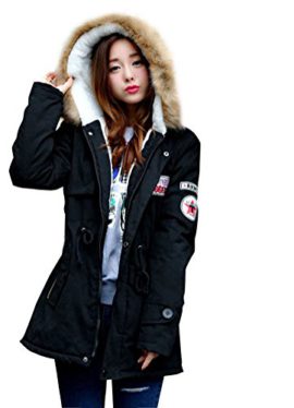 Brinny Femme Veste à Capuche Hiver Manteau Blouson Fille Chaud Parka Veston Militaire Hoodie Long Coton Polaire Grand Taille 102 Brinny Femme Veste à Capuche Hiver Manteau Blouson Fille Chaud Parka Veston Militaire Hoodie Long Coton Polaire Grand Taille 102