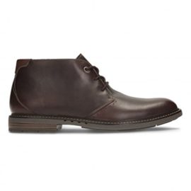 Clarks Classique Homme Boots/Bottes Unelott Mid En Cuir Rouge Clarks Classique Homme Boots/Bottes Unelott Mid En Cuir Rouge 4