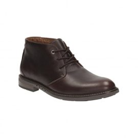 Clarks-Classique-Homme-BootsBottes-Unelott-Mid-En-Cuir-Rouge-0