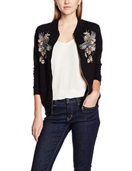 Dorothy Perkins Bird Embroidered Bomber, Vestes Femme Dorothy Perkins Bird Embroidered Bomber, Vestes Femme