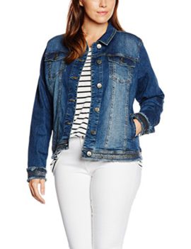 Frapp Jacke Kragen 1/1 Arm Jeans Schmuck, Blouson Femme Frapp Jacke Kragen 1/1 Arm Jeans Schmuck, Blouson Femme