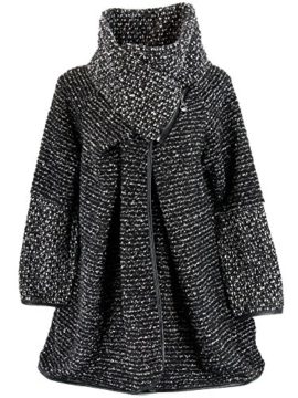 GG-Mesdames-Femmes-italienne-Lagenlook-Quirky-Laine-Layer-Zip-manches-longues-Cocoon-Manteau-Veste-Poncho-Cape-Oversize-0-0