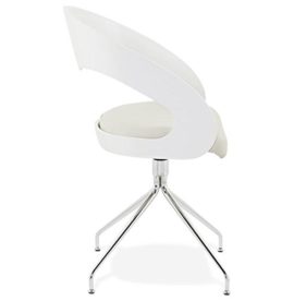 KoKoon-CH01080WHWH-CINDY-Chaise-Faux-Cuir-Blanc-62-x-62-x-86-cm-0-1