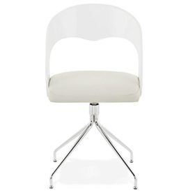 KoKoon CH01080WHWH CINDY Chaise Faux Cuir Blanc 62 x 62 x 86 cm KoKoon CH01080WHWH CINDY Chaise Faux Cuir Blanc 62 x 62 x 86 cm