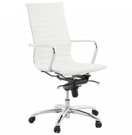 KoKoon-OC00350WH-RELIK-Fauteuil-de-bureau-Faux-Cuir-Blanc-67-x-67-x-113-cm-0