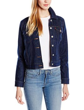 Levis-Authentic-Trucker-Blouson-Veste-en-jean-Manches-Longues-Femme-0