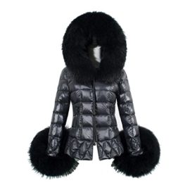 Manteaux Hiver Femme Kolylong Luxueux Col de Fourrure Manteau vers le Bas Mlle Grande Taille Manche Longue Manteau à Capuche Veste Matelassée Manteaux Hiver Femme Kolylong Luxueux Col de Fourrure Manteau vers le Bas Mlle Grande Taille Manche Longue Manteau à Capuche Veste Matelassée