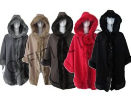 Official-Icon-Manteau-Poncho-Cape-Chauve-Souris-Enveloppant-Capuche-Bordure-Fourrure-Synthtique-Chaud-Hiver-Femmes-0