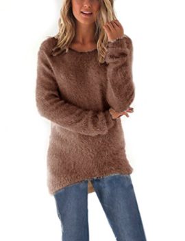 Pull-Femme-Manches-Longues-Souple-Lche-Fluffy-Blouse-Sweat-shirt-Mode-Hiver-0-1