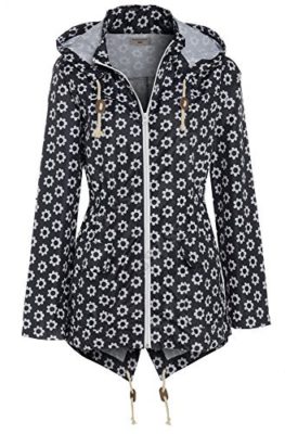 SS7-Femmes-Marguerite-Veste-de-pluie-Parka-Noir-Taille-10-22-0