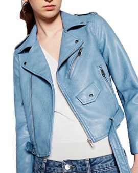 SaiDeng-Femme-Classique-Slim-Fit-Col–Revers-Biker-Courte-Veste-En-Cuir-Veste-De-Moto-0