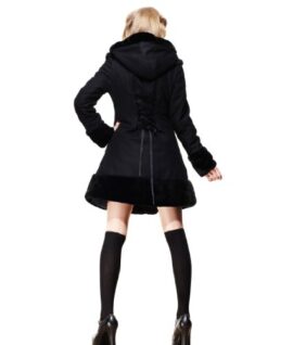 Tiger Milly – Hell Bunny Sarah Jane Manteau Femme Hiver – Noir, FR 38 (S) Tiger Milly – Hell Bunny Sarah Jane Manteau Femme Hiver – Noir, FR 38 (S) 3