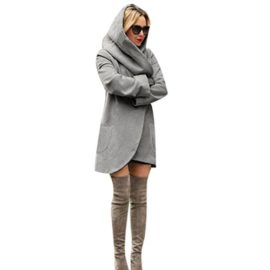 Tonsee Femmes Mode mince Long manteau Veste Coupe-vent Parka Outwear manteau Cardigan Tonsee Femmes Mode mince Long manteau Veste Coupe-vent Parka Outwear manteau Cardigan 2