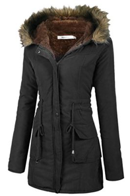 ZEARO Femme Automne Hiver Mode Manteau Capuche Militaire a Manche Longue Veste Chaud Parka Fourrure Jacket ZEARO Femme Automne Hiver Mode Manteau Capuche Militaire a Manche Longue Veste Chaud Parka Fourrure Jacket 3