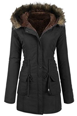 ZEARO Femme Automne Hiver Mode Manteau Capuche Militaire a Manche Longue Veste Chaud Parka Fourrure Jacket ZEARO Femme Automne Hiver Mode Manteau Capuche Militaire a Manche Longue Veste Chaud Parka Fourrure Jacket 2