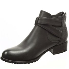 Angkorly-Chaussure-Mode-Bottine-chelsea-boots-femme-peau-de-serpent-lanire-boucle-Talon-bloc-3-CM-Intrieur-Fourre-Noir-0-0