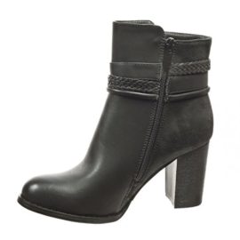 Angkorly-Chaussure-Mode-Bottine-low-boots-femme-lanire-boucle-Talon-haut-bloc-8-CM-Intrieur-Fourre-Noir-0-0