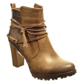 Angkorly-Chaussure-Mode-Bottine-low-boots-plateforme-femme-peau-de-serpent-lanire-Talon-haut-bloc-8-CM-Intrieur-Fourre-Camel-0