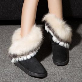 Bottes-et-bootsTranser-Mode-femme-Chaussures-de-neige-chaud-cheville-plat-Tricot-Laine-Bottes-dhiver-0-1