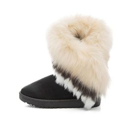 Bottes et boots,Transer® Mode femme Chaussures de neige chaud cheville plat Tricot Laine Bottes d’hiver Bottes et boots,Transer® Mode femme Chaussures de neige chaud cheville plat Tricot Laine Bottes d’hiver 2