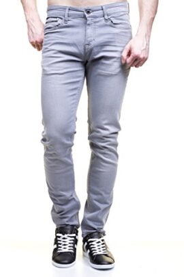 Calvin Klein Slim Straight-Soft Grey Stretch, jeans Homme Calvin Klein Slim Straight-Soft Grey Stretch, jeans Homme