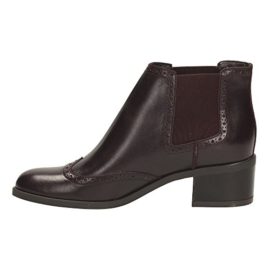 Clarks Détente Femme Boots/Bottes Calne Cristie En Cuir Violet Clarks Détente Femme Boots/Bottes Calne Cristie En Cuir Violet 5