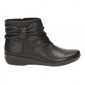 Clarks Détente Femme Boots/Bottes Everlay Mandy En Cuir Noir Clarks Détente Femme Boots/Bottes Everlay Mandy En Cuir Noir 4