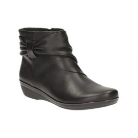 Clarks Détente Femme Boots/Bottes Everlay Mandy En Cuir Noir Clarks Détente Femme Boots/Bottes Everlay Mandy En Cuir Noir 2