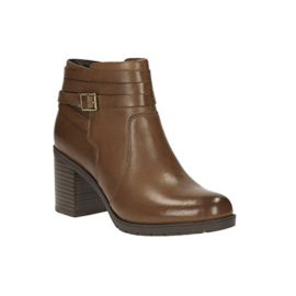 Clarks Détente Femme Boots/Bottes Malvet Maria En Cuir Marron Clarks Détente Femme Boots/Bottes Malvet Maria En Cuir Marron