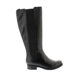 Clarks-Dtente-Femme-BootsBottes-Verlie-Gail-En-Cuir-Noir-0-1