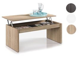 Habitdesign 001638F Table Basse Chêne naturel Avec Plateau Relevable Habitdesign 001638F Table Basse Chêne naturel Avec Plateau Relevable 2