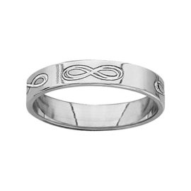 Helios Bijoux – Bague Alliance homme Femme 4mm « Infini » – Argent Massif 925°°° – Taille 60 – Neuve Helios Bijoux – Bague Alliance homme Femme 4mm « Infini » – Argent Massif 925°°° – Taille 60 – Neuve