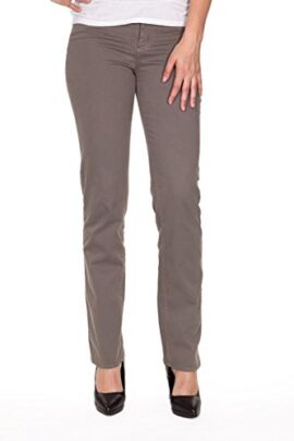 Kanope-Lili Napa-Pantalon toile-taille haute-coupe droite-extensible-Femme Kanope-Lili Napa-Pantalon toile-taille haute-coupe droite-extensible-Femme