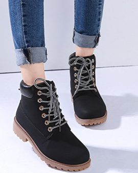 Minetom Bottines À Lacets Femme Hiver Bottines de Neige Randonnée en Plein air Plateforme Chaussures Minetom Bottines À Lacets Femme Hiver Bottines de Neige Randonnée en Plein air Plateforme Chaussures 4