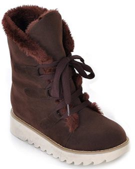 Minetom-Femmes-Automne-Et-Hiver-Plat-Bottines-Chaud-Fourrure-Bottes-De-Neige-Lace-up-Chaussures-0-1