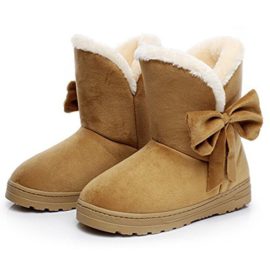 Minetom-Femmes-Bow-De-Fourrure-Classique-Chaleureux-Hiver-Pluie-Neige-Bottes-0-0