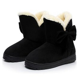 Minetom-Femmes-Bow-De-Fourrure-Classique-Chaleureux-Hiver-Pluie-Neige-Bottes-0-1